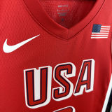 2024 Team USA DURANT #7 Red NBA Jersey