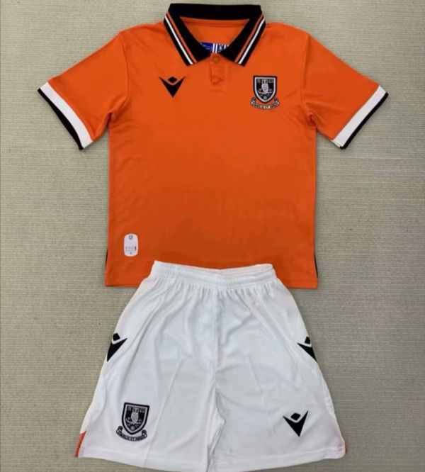 2024/25 Sheffield Wednesday Away Kids Soccer Jersey 谢周三