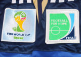 2014 Brazil Away Blue Retro Soccer Jersey