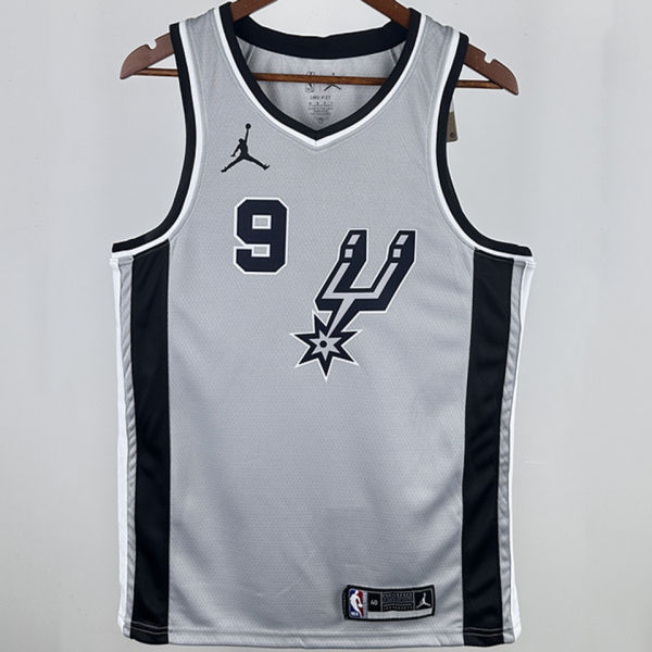 2021 Spurs PARKER #9 Grey NBA Jerseys