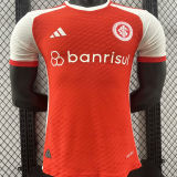 2024/25 Internacional Home Red Player Version Soccer Jersey