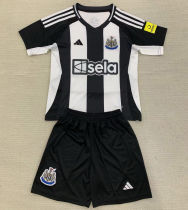 2024/25 Newcastle Home Black White Kids Soccer Jersey
