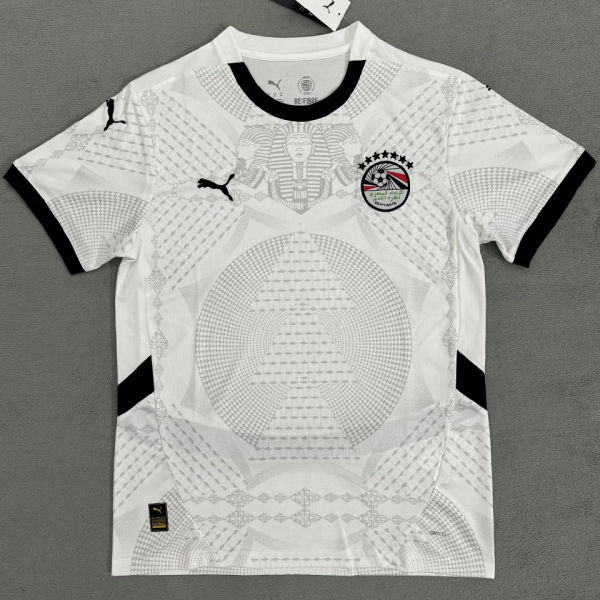 2025 Egypt Away White Fans Soccer Jersey