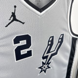 2021 Spurs LEONARD #2 Grey NBA Jerseys