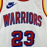 2024/25 Warriors GREEN #23 White Retro NBA Jerseys 热压