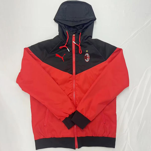 2024/25 AC Red Black Windbreaker