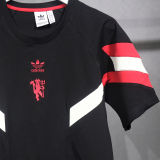 2025 M Utd Black Retro Style Soccer Jersey