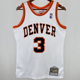 2006/07 Nuggets IVERSON #3 White Retro NBA Jerseys 热压