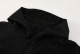 2024/25 Nk~ Black Gray Hoody Zipper Jacket Tracksuit