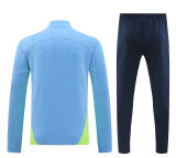2025 Man City Sky Blue Kids Sweater Tracksuit