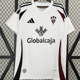 2024/25 Albacete Home White Fans Soccer Jersey 阿尔巴赛特