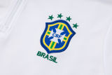 2025 Brazil White Sweater Tracksuit