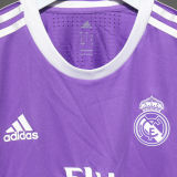 2016/17 RM Purple Away Retro Player Version Long Sleeve Soccer Jersey 球员版