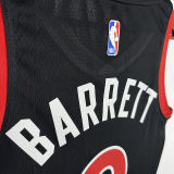 2023 Toronto Raptors BARRETT #9 Black NBA Jerseys