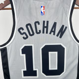 2021 Spurs DEROZAN #10 Grey NBA Jerseys