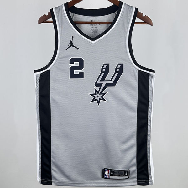 2021 Spurs LEONARD #2 Grey NBA Jerseys