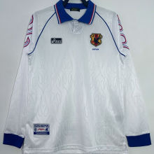 1998 Japan Away White Retro Long Sleeve Retro Jersey