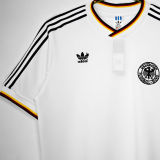 1986 Germany Home White Retro Soccer Jersey