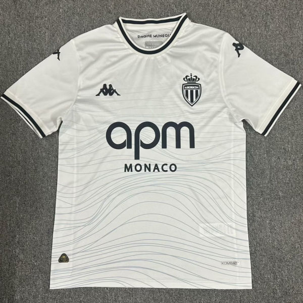 2024/25 Monaco Away White Fans Soccer Jersey