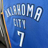 2024 KC Thunder HOLMGREN #7 Black NBA Jersey