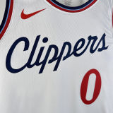 2024/25 Clippers WESTBROOK #0 White NBA Jerseys