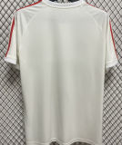 2025 M Utd White Retro Style Fans Training Jersey