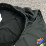 2025 NK Black Embroidered Multicolor Logo Casual Short Pants CN02黑