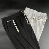 2024/25 Nk~ Grey Pure Cotton Sports Trousers Zipper style