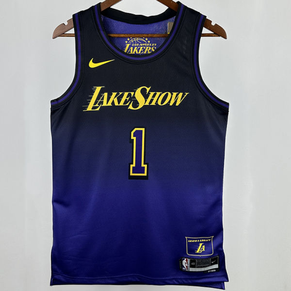 2025 Lakers RUSSELL #1 City Edition NBA Jerseys
