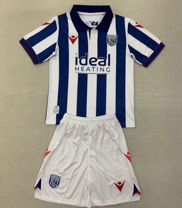 2024/25 West Bromwich Albion Home Kids Soccer Jersey