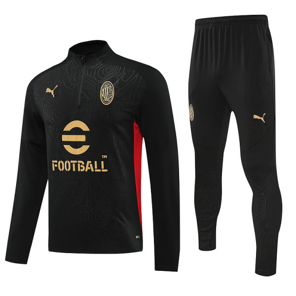 2025 AC Black Sweater Tracksuit