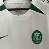 2024 Sporting CP Lisbon White Kids Soccer Jersey 里斯本