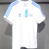 2024 Italy White Cotton Retro Style T-shirt