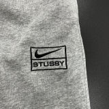 2024/25 Nk~ Grey Pure Cotton Sports Trousers Zipper style
