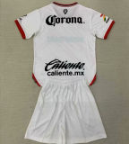 2024/25 Deportivo Toluca Away White Kids Soccer Jersey