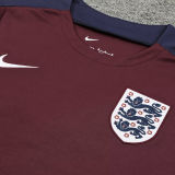 2024/25 England Wine Red Vest Training Jersey(A Set)