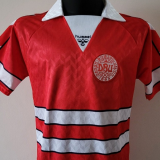 1988 Denmark Home Red Retro Soccer Jersey