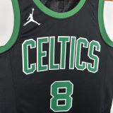 2025 Celtics PORAIGIS #8 Black NBA Jerseys