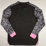2024/25 Palestine Black Long Sleeve Soccer Jersey 阿拉伯文
