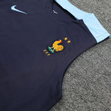 2024/25 France Sapphire Blue Vest Training Jersey(A Set)