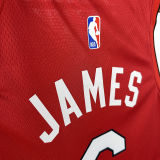 2025 Miami Heat JAMES #6 Red City Edition NBA Jerseys 热压
