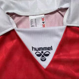 1988 Denmark Home Red Retro Soccer Jersey
