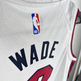 2024/25 Miami Heat WADE #3 White Kids NBA Jersey