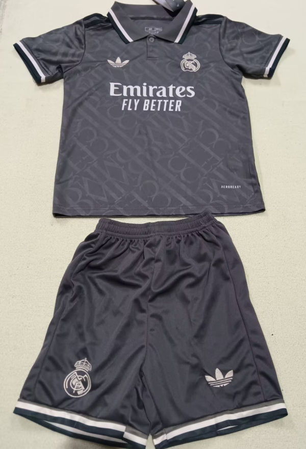 2024/25 RM Third Black Kids Soccer Jersey