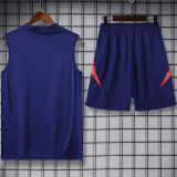 2025 Spain Sapphire Blue Vest Training Jersey(A Set)