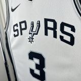 Spurs PAUL #3 White NBA Jerseys