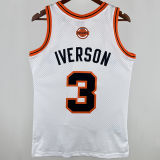2006/07 Nuggets IVERSON #3 White Retro NBA Jerseys 热压