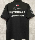 2024/25 Mercedes AMG Petronas F1 Black Team POLO T-Shirt (有领)