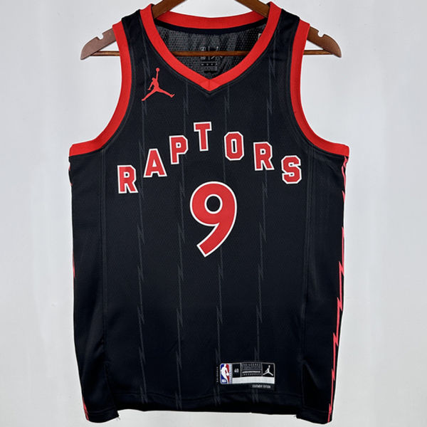 2023 Toronto Raptors BARRETT #9 Black NBA Jerseys