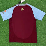 BUENDIA #10 Aston Villa Home Fans Soccer Jersey 2024/25 (UCL Font)
